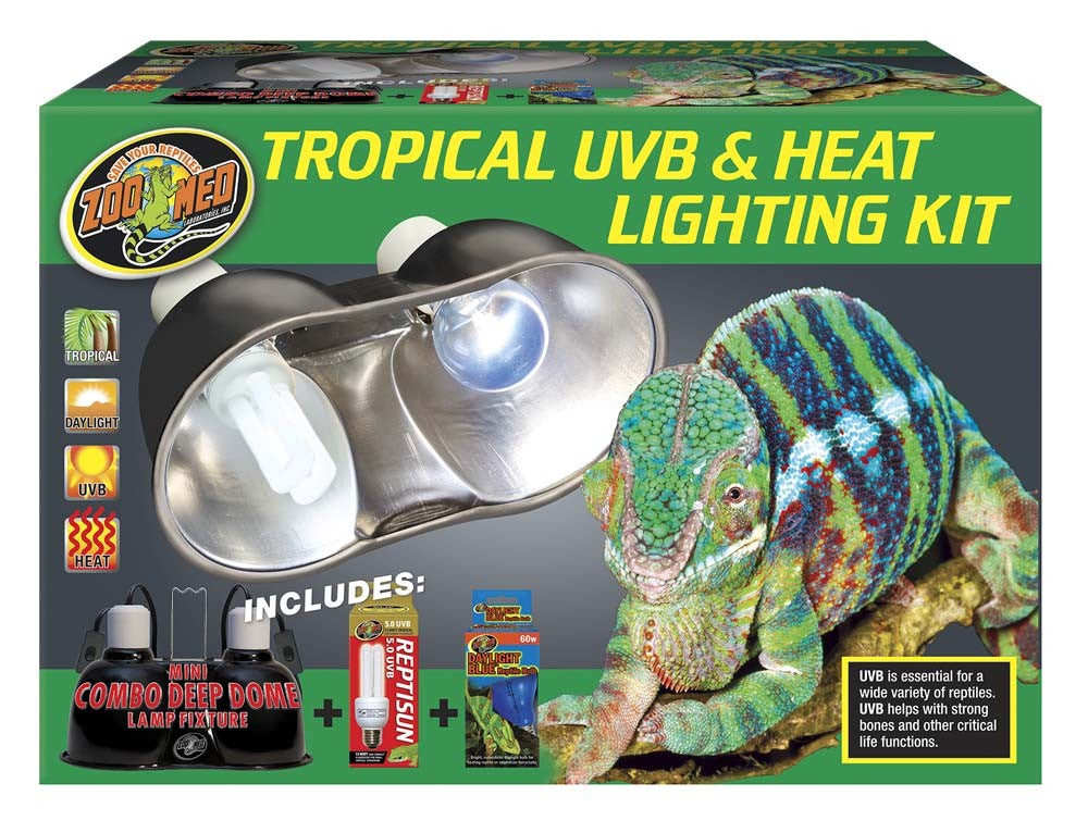 Zoo Med Tropical UVB & Heat Lighting Kit - The Pet Source