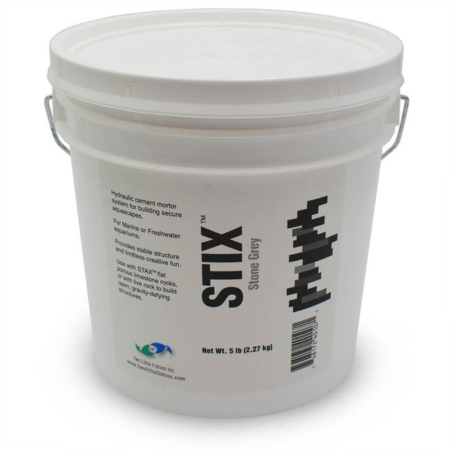 Two Little Fishies STIX Stone Hydraulic Cement 5 lb - Grey - The Pet Source