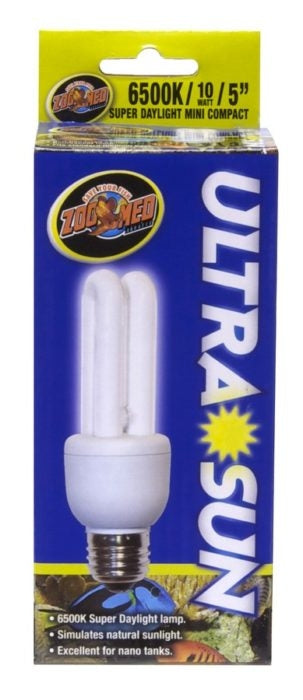 Zoo Med 6,500K Ultra Sun Mini Compact Fluorescent Lamp- 10W - The Pet Source