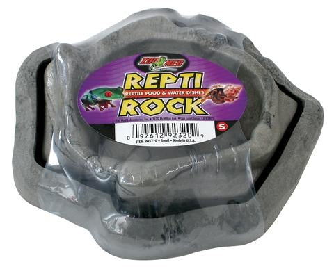 Zoo Med Combo Reptile Rock Food and Water Dish - Large - The Pet Source