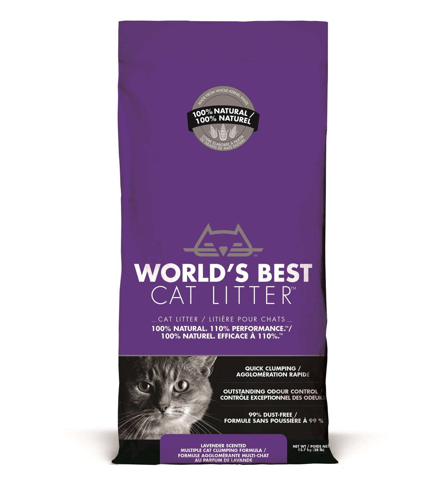 World's Best Cat Litter Multiple Cat Lavender Scented - 28lb - The Pet Source