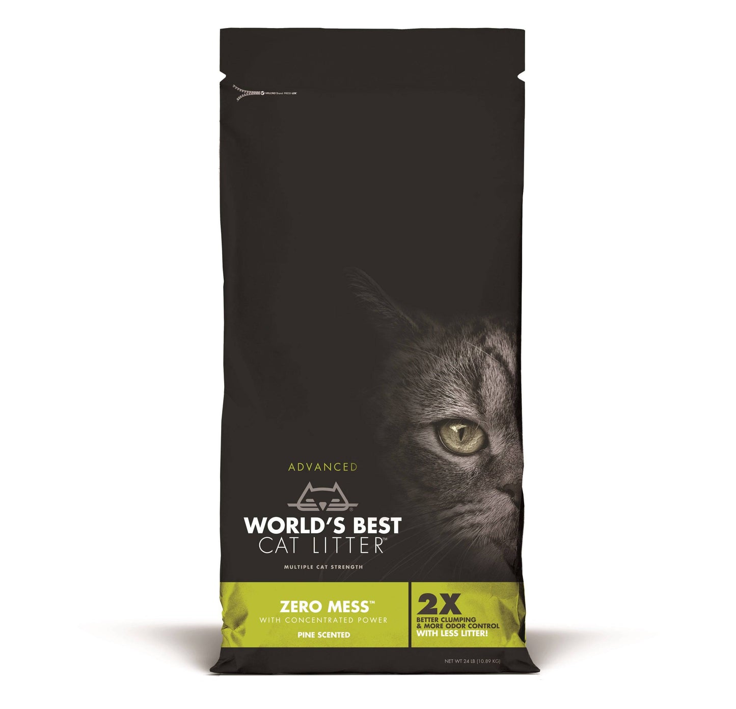 World's Best Cat Litter Zero Mess Pine Scented Clumping - 24lb - The Pet Source