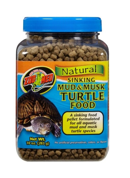 Zoo Med Natural Sinking Mud & Musk Turtle Food - 10oz - The Pet Source