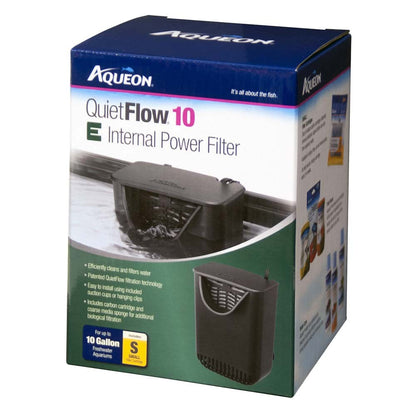 Aqueon QuietFlow 10 E Internal Power Filter 10gal Small - The Pet Source