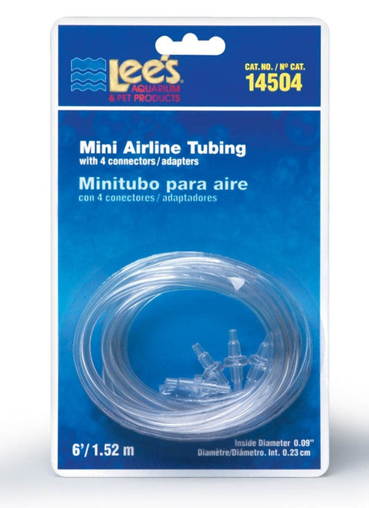 Lee's Mini Airline Tubing 6FT w-4 Connectors - The Pet Source