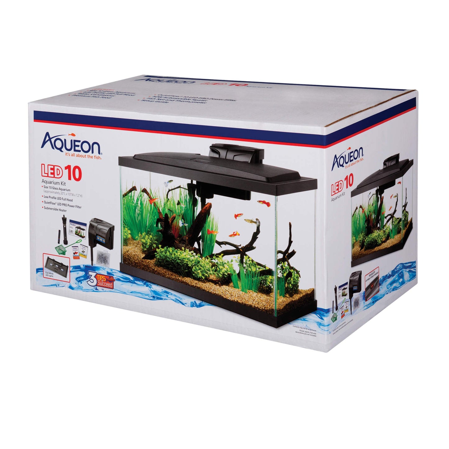 Aqueon LED 10 Aquarium Kit - The Pet Source