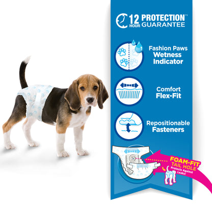 Four Paws Wee-Wee Disposable Dog Diapers Medium - 12 pack - The Pet Source