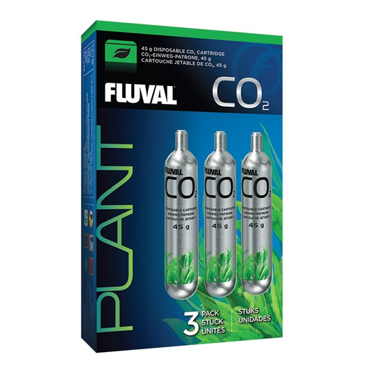 Fluval Pressurized 45 g CO2 Disposable Cartridge- 3 Pack - The Pet Source