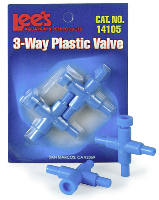 Lee's Three-Way Plastic Valve - 2 pack - The Pet Source