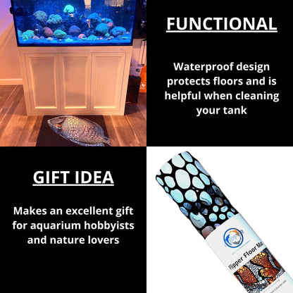 Flipper Aquarium Mat with Tang Artwork - The Pet Source