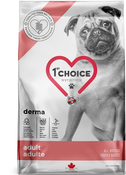 1st Choice Nutrition Derma Salmon Dry Adult Dog Food - 2kg - The Pet Source