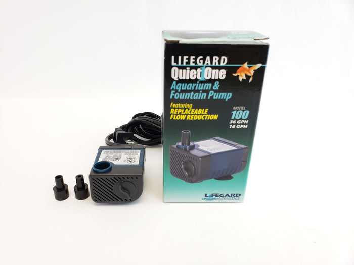 Lifegard Quiet One 100 Pro Series Aquarium Pump - 36 GPH - The Pet Source