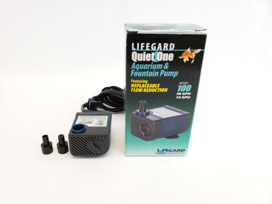 Lifegard Quiet One 100 Pro Series Aquarium Pump - 36 GPH - The Pet Source