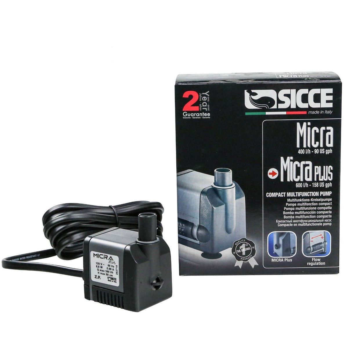 Sicce MicraPlus Pump (158 GPH) - The Pet Source