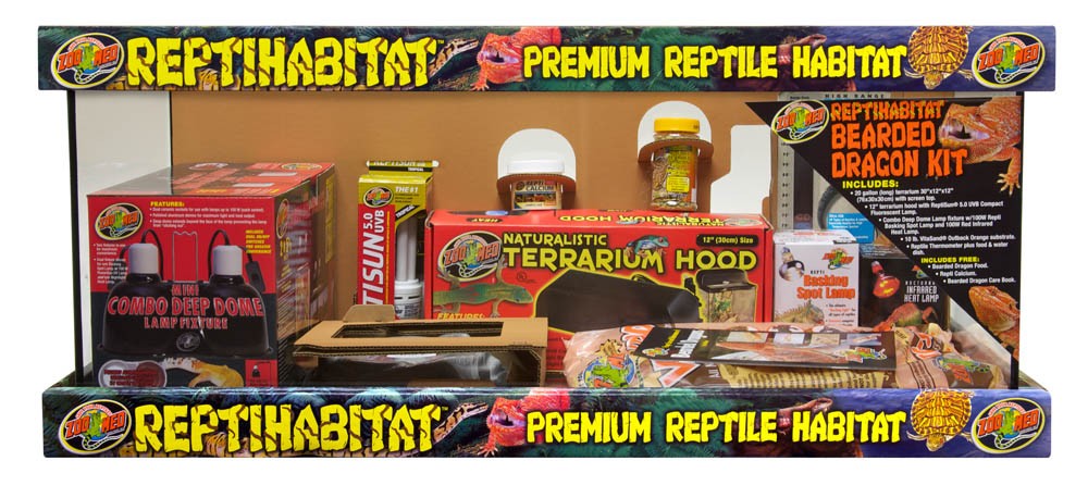 Zoo Med 20 Gallon ReptiHabitat Bearded Dragon Kit