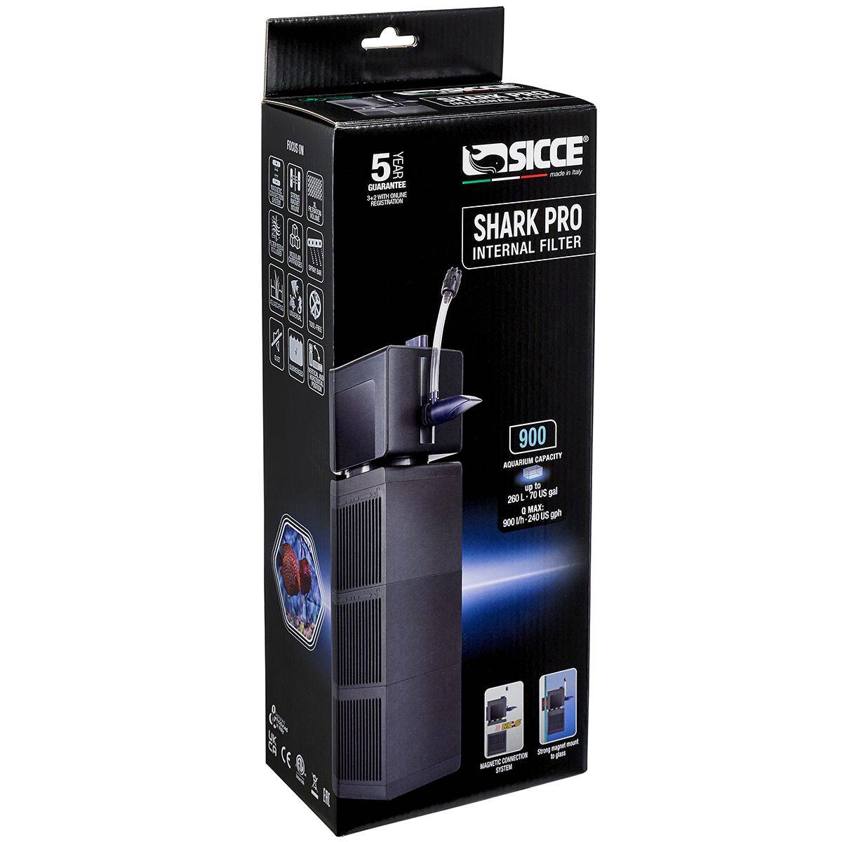 Sicce Shark PRO 900 Internal Filter (240 GPH) - The Pet Source