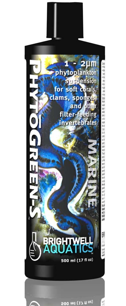 Brightwell PhytoGreen-S Phytoplankton Suspension Small 1-2 microns 17oz - The Pet Source