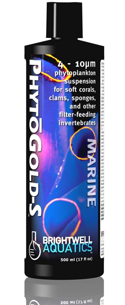 Brightwell PhytGold-S Golden Phytoplankton Suspension Small 4-10microns 17oz - The Pet Source