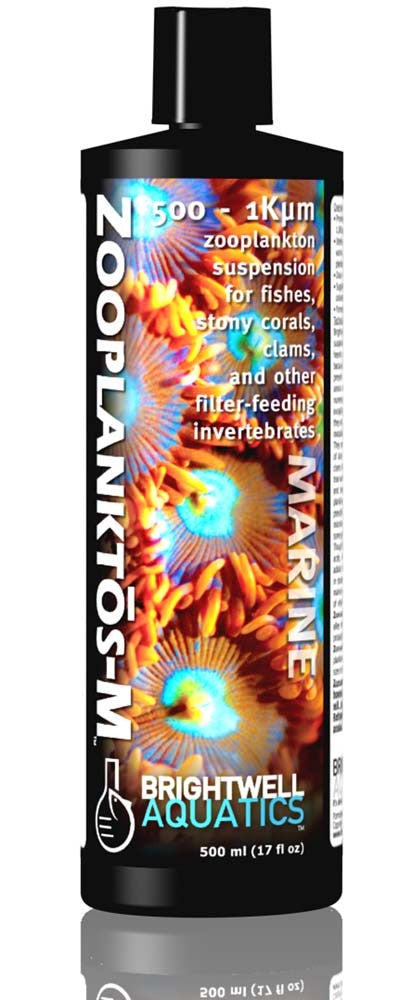 Brightwell Zooplanktos-M Zooplankton Suspension Medium 500-1K micron 17oz - The Pet Source