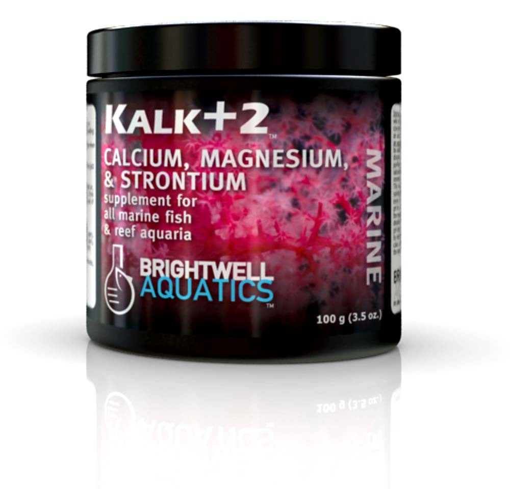 Brightwell Kalk+2 Advanced Kalkwasser Supplement w-Calc, Stron, Mag 450gm-15.9oz - The Pet Source
