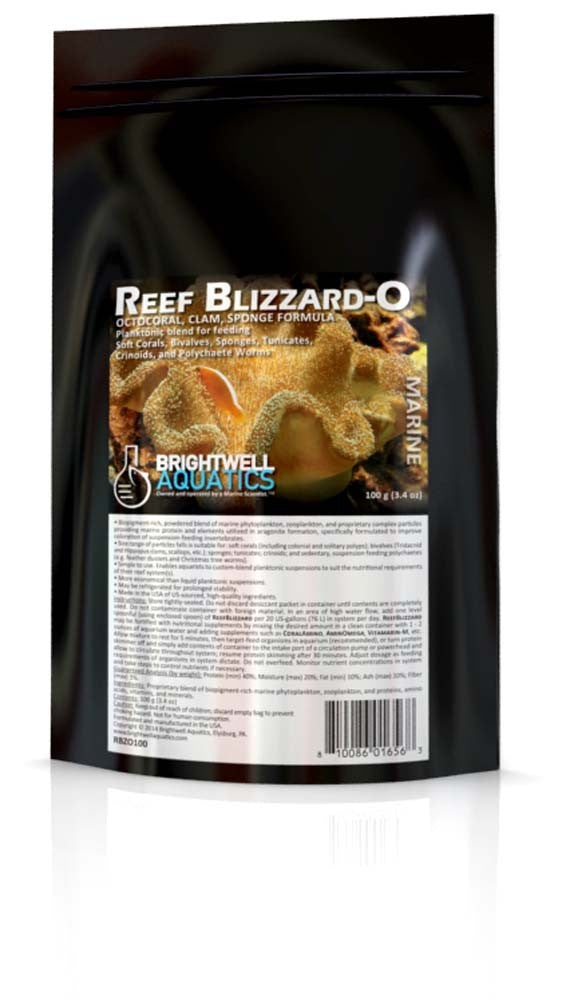 ReefBlizzard-S Powdered planktonic food SPS and MPS Corals 100gm - The Pet Source