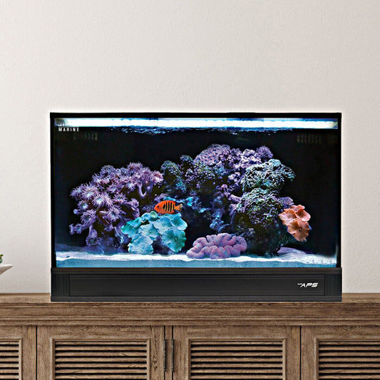 Innovative Marine NUVO Fusion Pro 2 - 20 AIO Aquarium w/ APS Pedestal - Black - The Pet Source