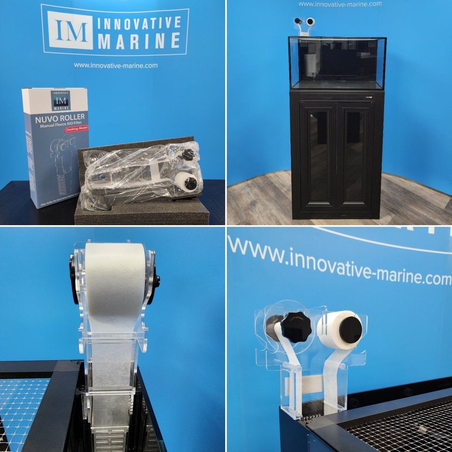 Innovative Marine NUVO Roller Manual Fleece AIO Filter [Desktop] - The Pet Source