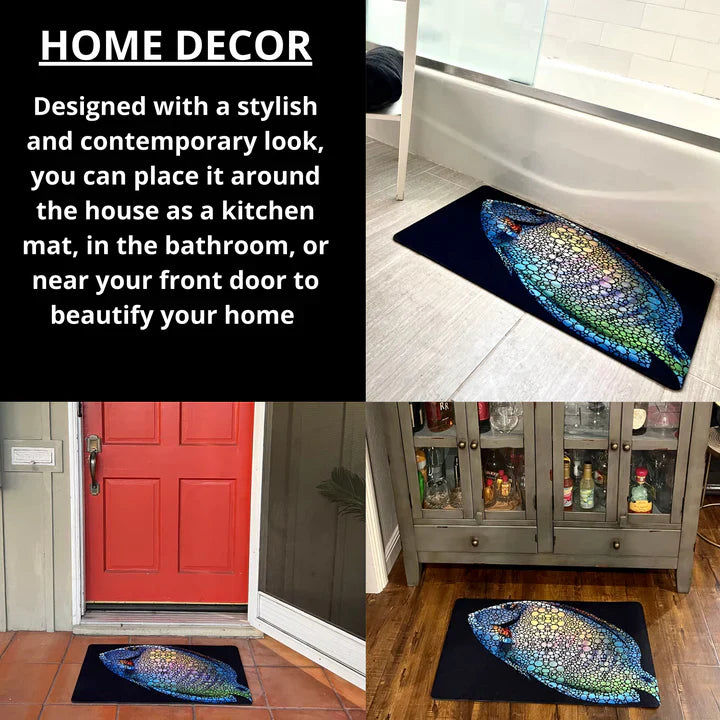 Flipper Aquarium Mat with Tang Artwork - The Pet Source