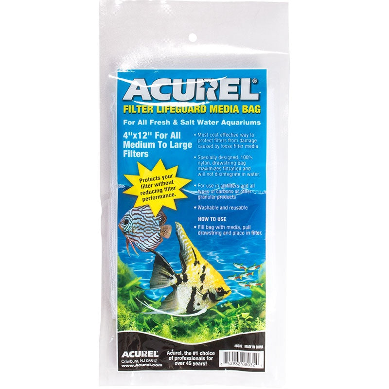 Acurel Filter Lifeguard Media Bag (4" x 12") - Medium - The Pet Source