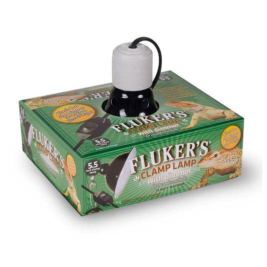 Fluker's Repta-Clamp Lamp Ceramic w- Dimmer Switch - 5.5 Inch - The Pet Source