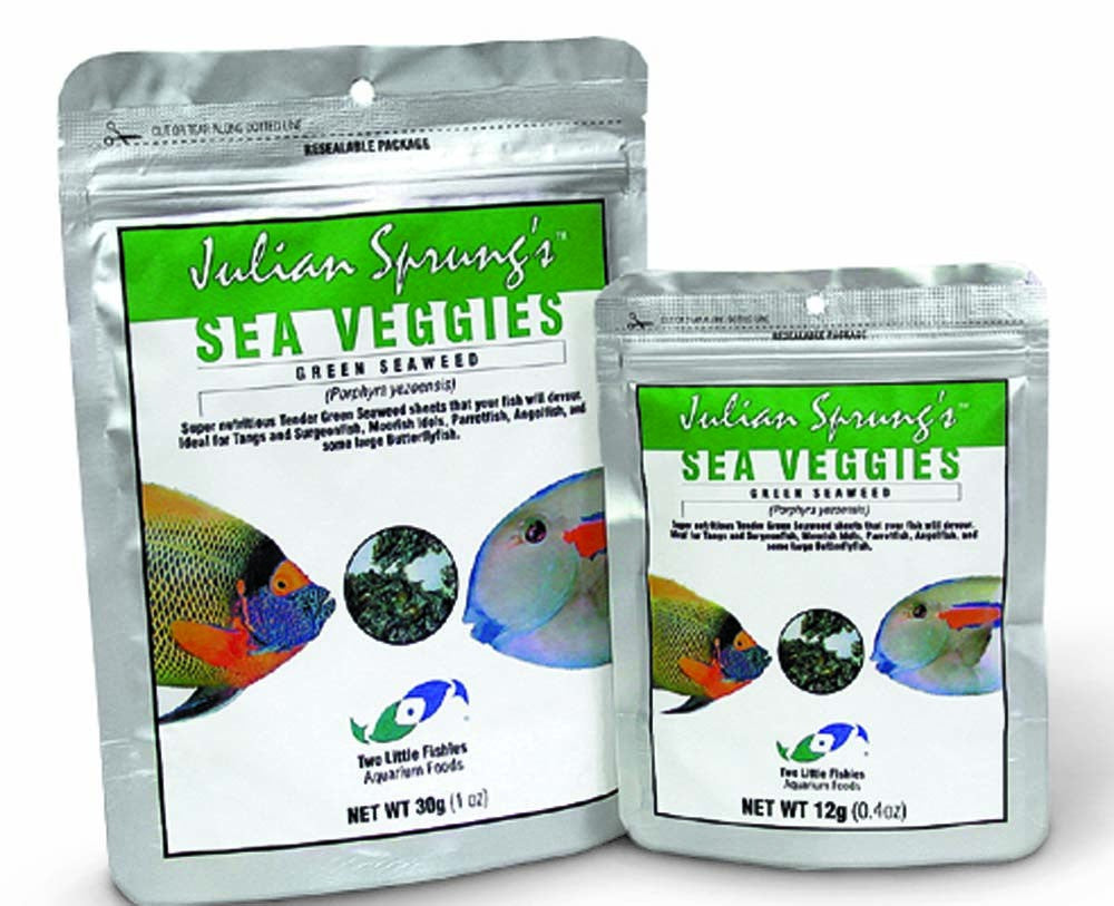 Two Little Fishies SeaVeggies Green Seaweed 1oz - The Pet Source