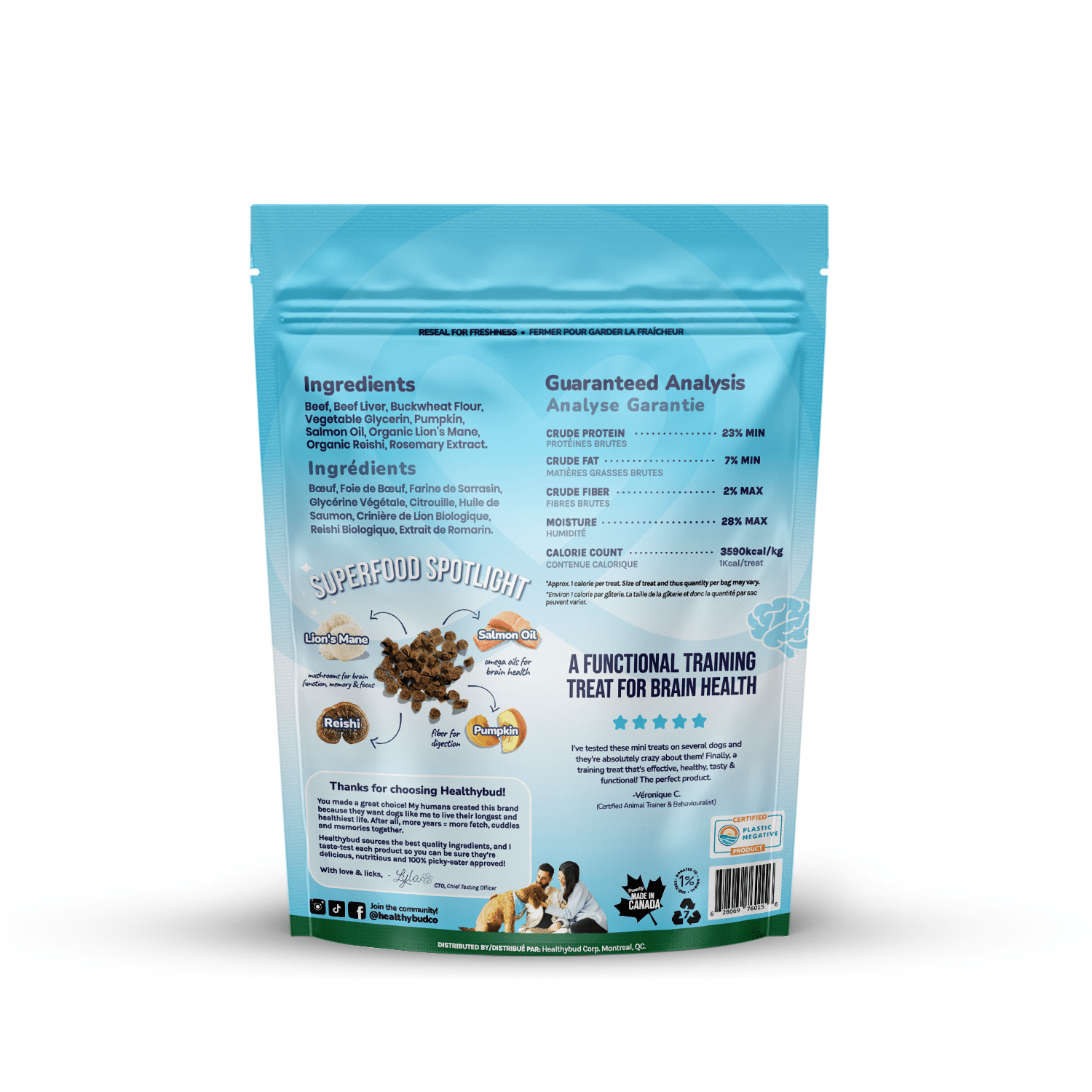 Healthybud Beef Mini Training Treats - 184g - The Pet Source