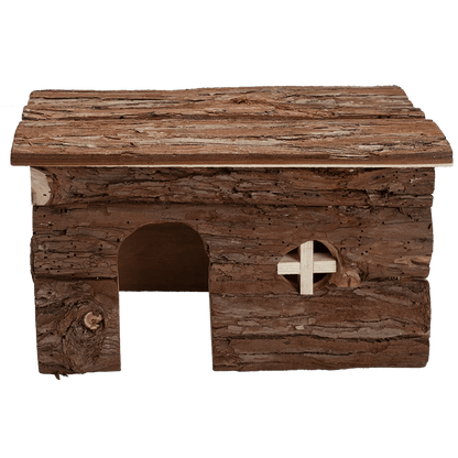 A & E Cages Nibbles Log Cabin Small Animal Hut - Large - The Pet Source