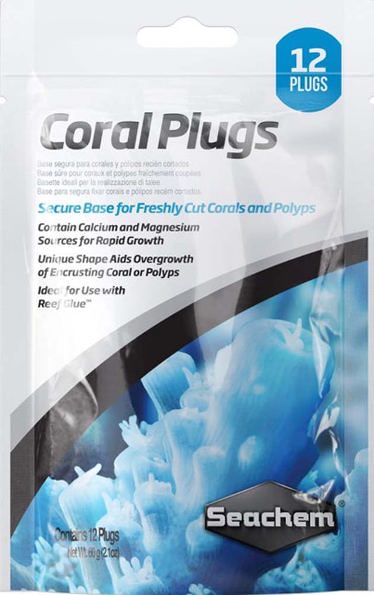 Seachem Coral Plugs 12ct - The Pet Source