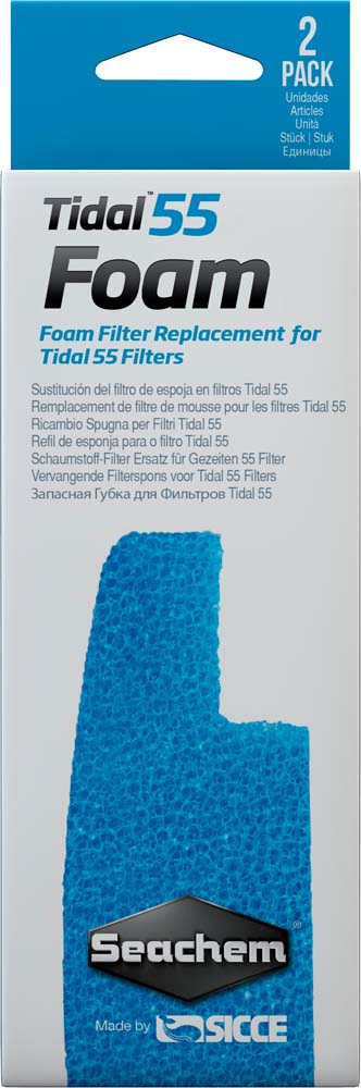 Seachem Tidal 55 Foam - 2 pack - The Pet Source