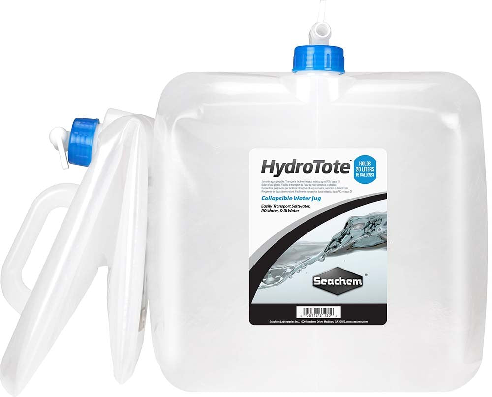 Seachem HydroTote Collapsible 5.3 Gallon-20 Liter Water Jug - The Pet Source