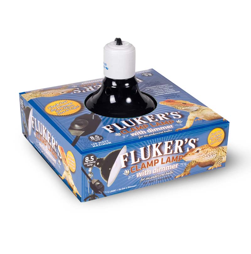 Fluker's Repta-Clamp Lamp Ceramic w- Dimmer Switch - 8.5 Inch - The Pet Source