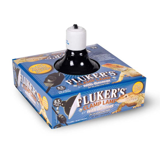 Fluker's Repta-Clamp Lamp Ceramic w- Dimmer Switch - 8.5 Inch - The Pet Source