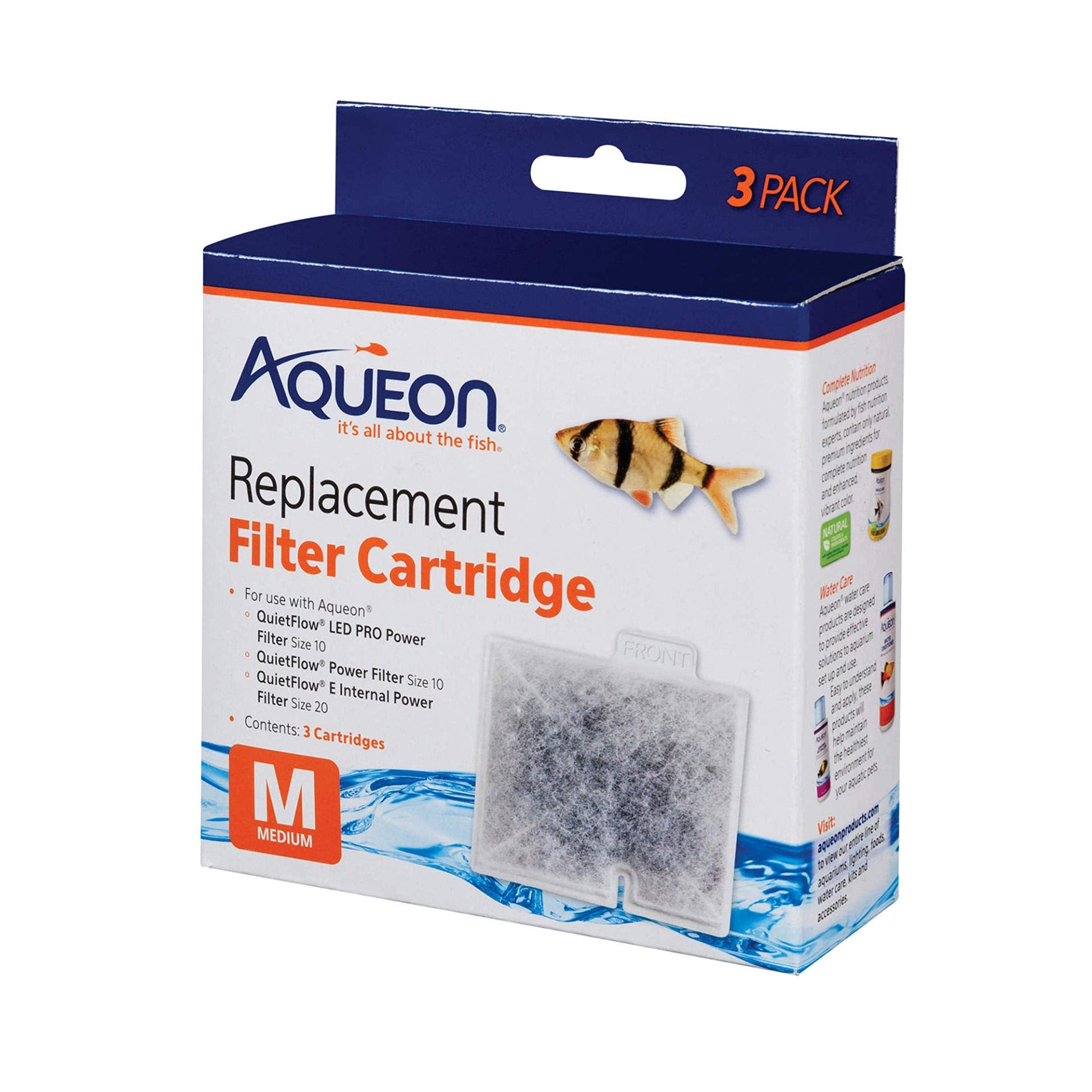 Aqueon Replacement Filter Cartridge Medium 3pk - The Pet Source