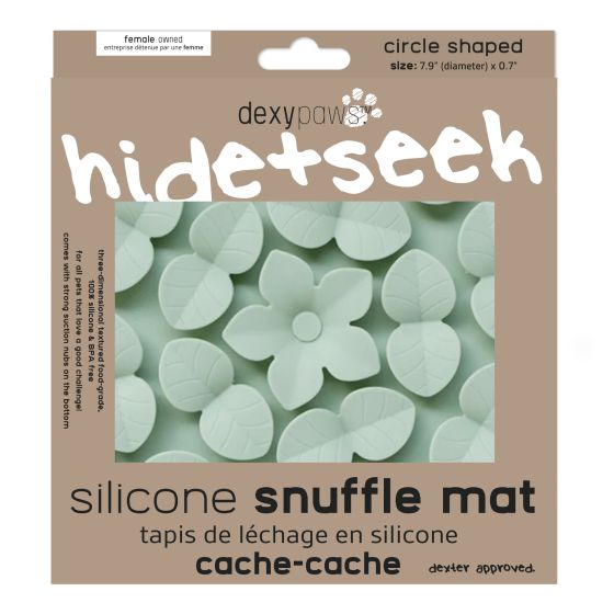 Dexypaws Sage Green Circle Enrichment Snuffle Mat - The Pet Source