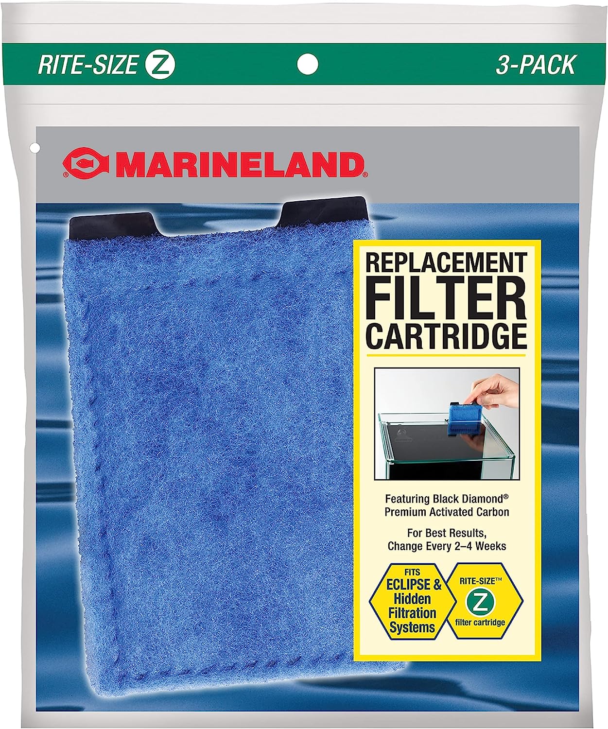 Marineland Rite-Size Z Filter Replacement Cartridges - 3 count - The Pet Source