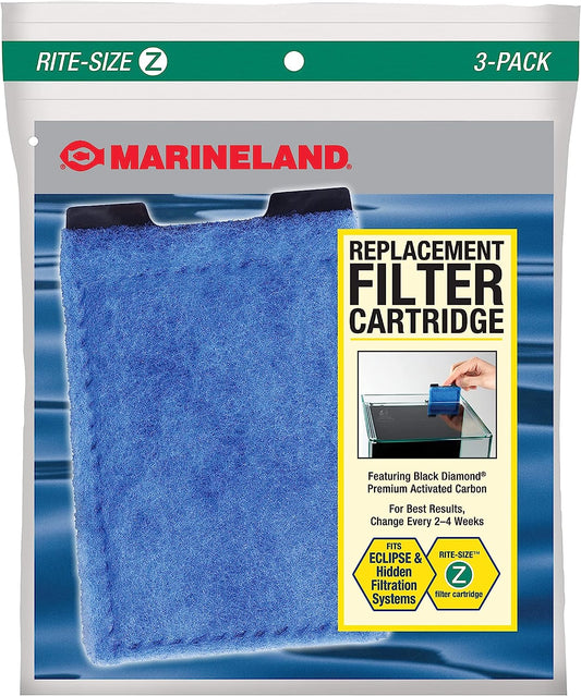 Marineland Rite-Size Z Filter Replacement Cartridges - 3 count - The Pet Source