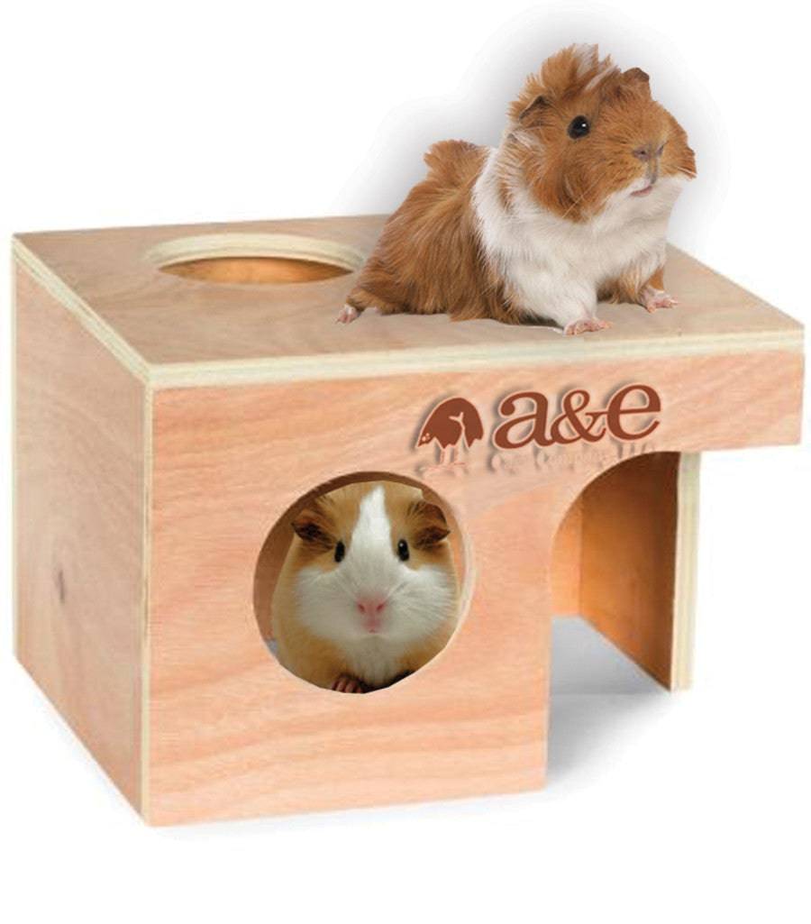 A & E Cages Wood Hut - Large - The Pet Source