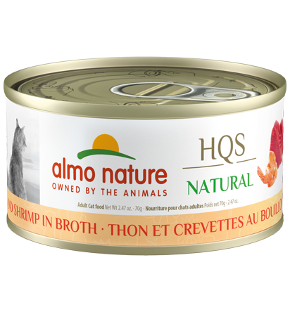 Almo Nature HQS Natural Wet Cat Food - Tuna And Shrimp In Broth - 70g - The Pet Source