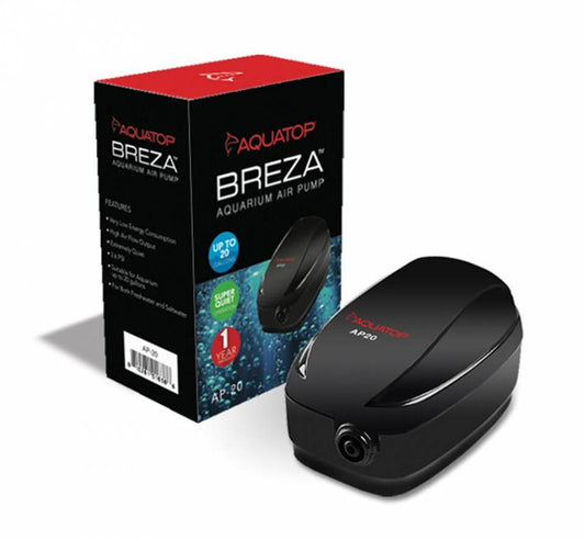 Aquatop BREZA AP-20 Aquarium Air Pump Up to 20gal - The Pet Source