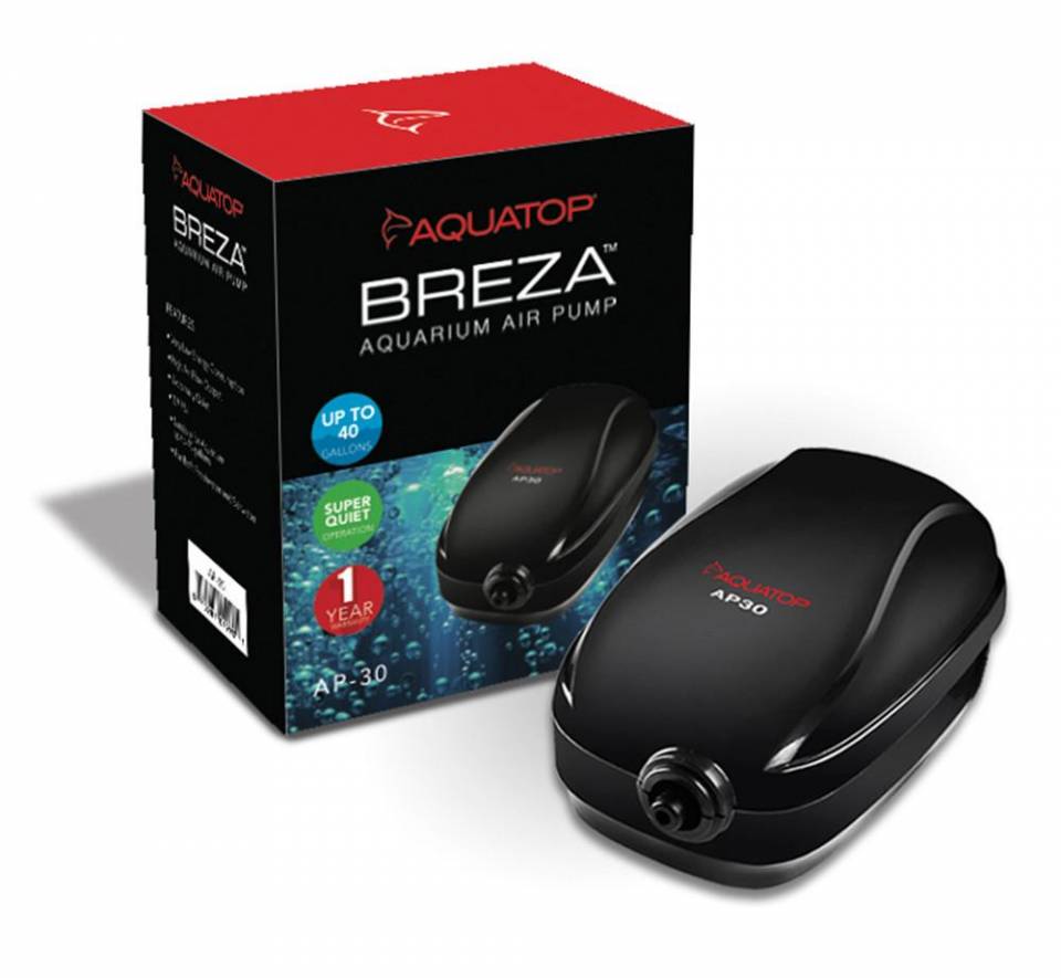 Aquatop BREZA AP-30 Aquarium Air Pump Up to 40gal - The Pet Source