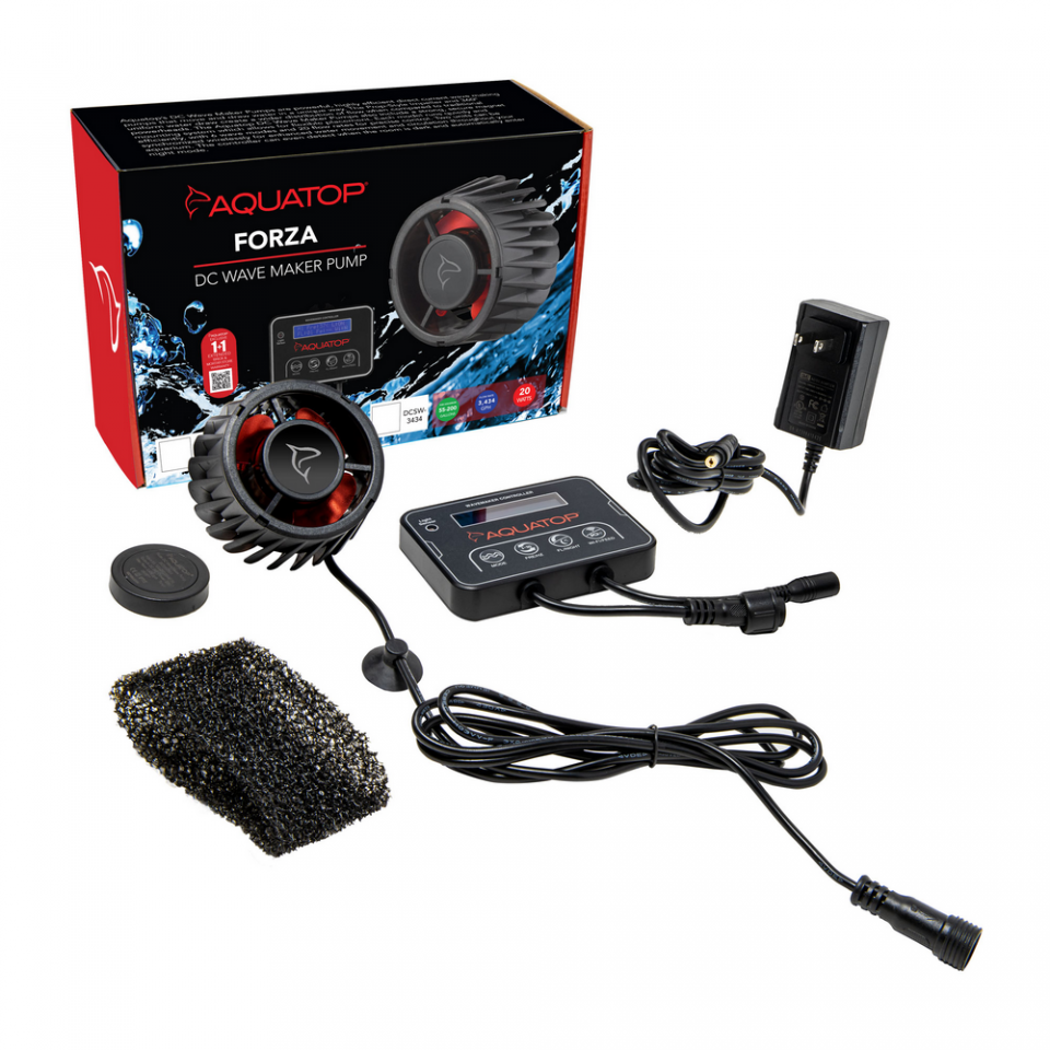 Aquatop Forza MaxFlow Slim DC Wavemaker with Controller - 3434 GPH - The Pet Source