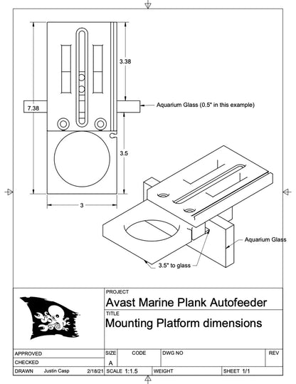 Avast Marine - The Plank Automatic Feeder v3.6 - The Pet Source