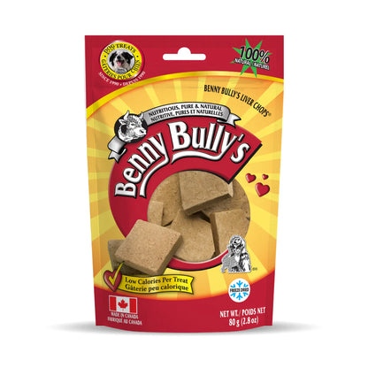 Benny Bullys Liver Chops Dog Treats - 80g - The Pet Source