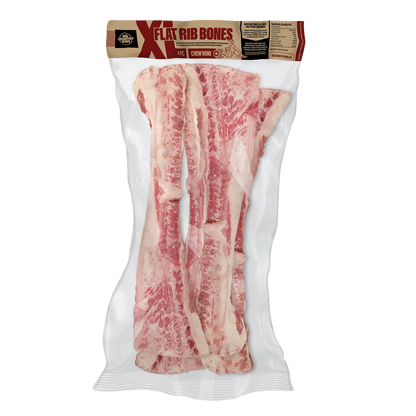 Big Country Raw Frozen XL Flat Rib Bone - 4 Pieces - The Pet Source